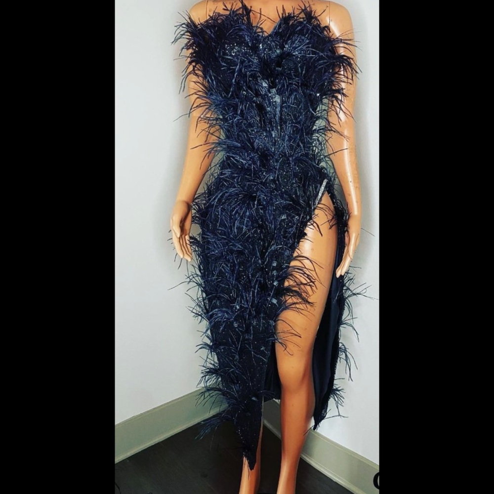 Bday Dress Worn Once Custom Fur Dress